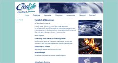 Desktop Screenshot of crealife.de